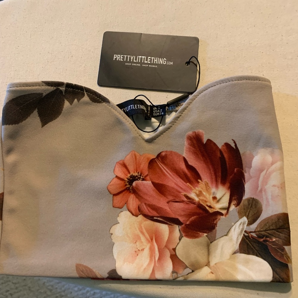 Floral crop top
